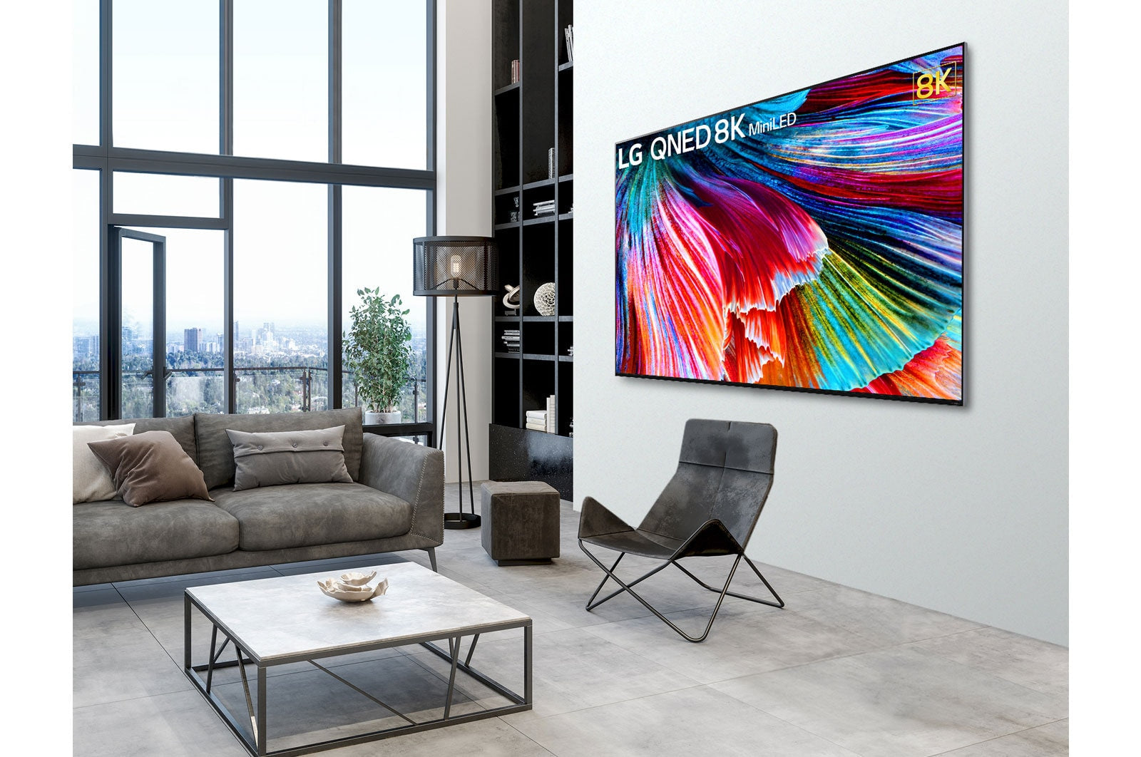 LG QNED TV 86 Inch QNED99 series, Cinema Screen Design 8K Cinema HDR WebOS Smart ThinQ AI Mini LED