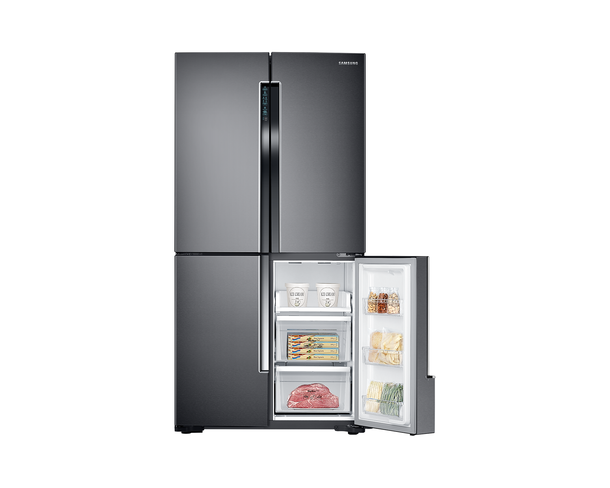 RF60J9001SG מקרר 4 דלתות בטכנולוגיית Triple Cooling, 700 ליטר‎