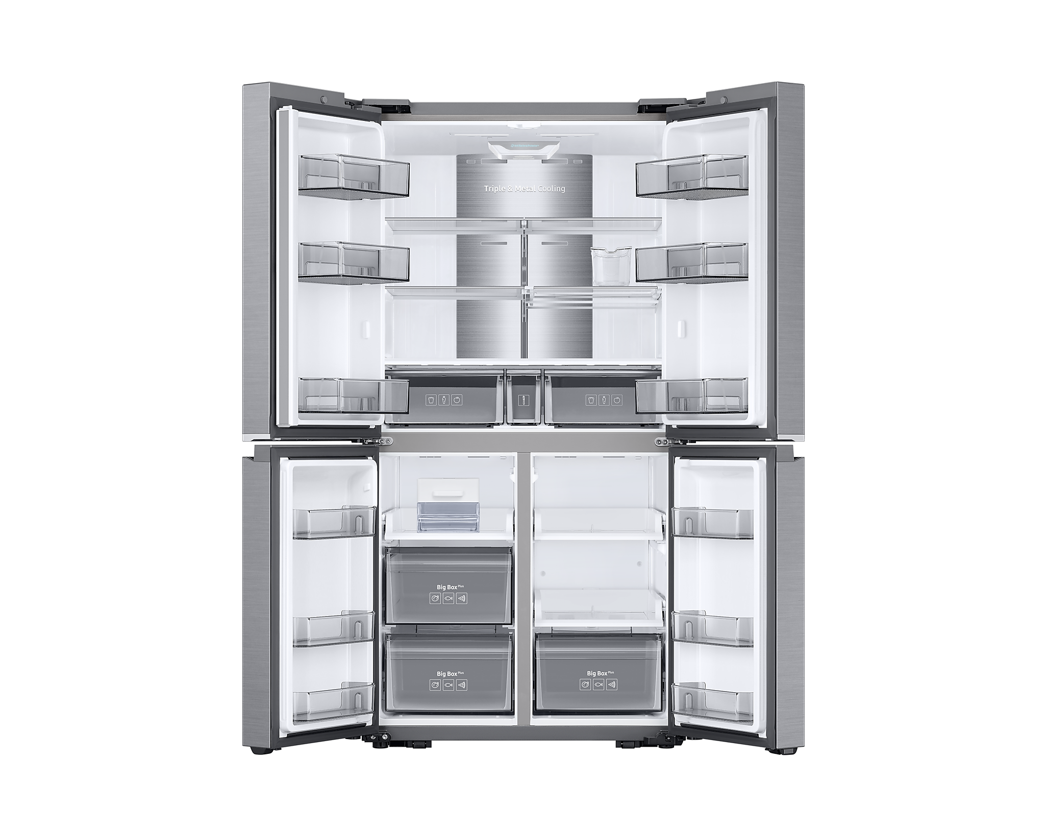 RF85R9044SR מקרר 4 דלתות בטכנולוגיית Triple Cooling, 937 ליטר