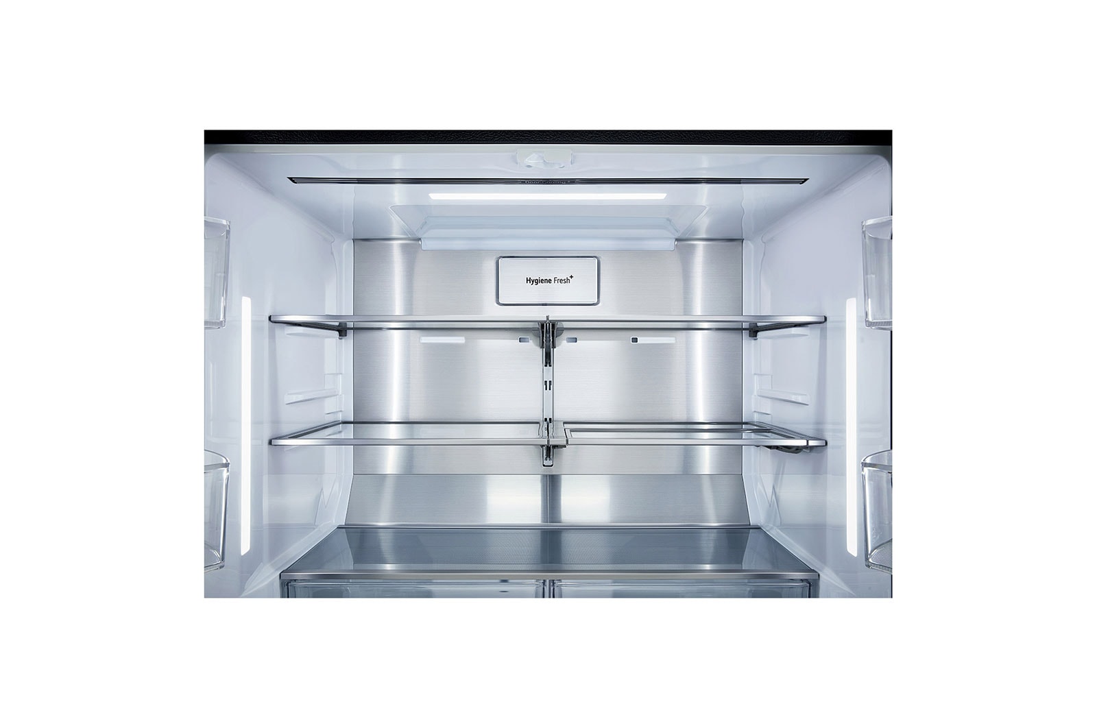 מקרר 4 דלתות ™LG InstaView בגימור זכוכית ,632 ל‘